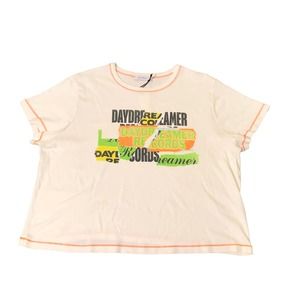 NEW Daydreamer Records Tee 2X Crop Top